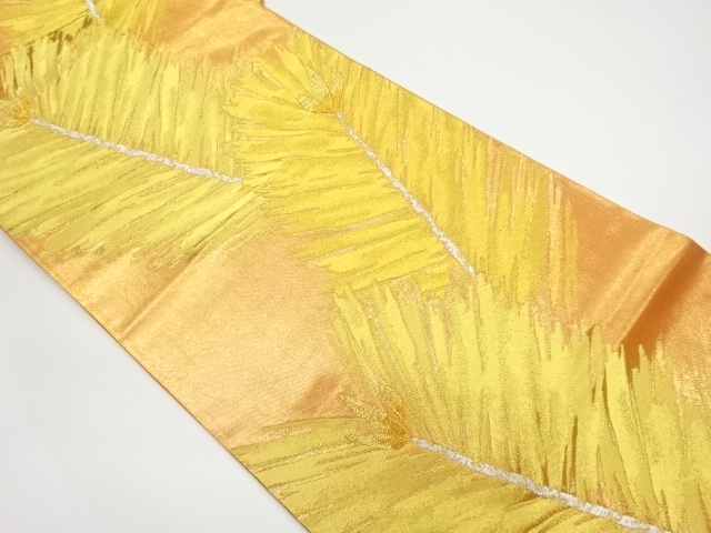 JAPANESE KIMONO / VINTAGE FUKURO OBI / WOVEN YOUNG PINE